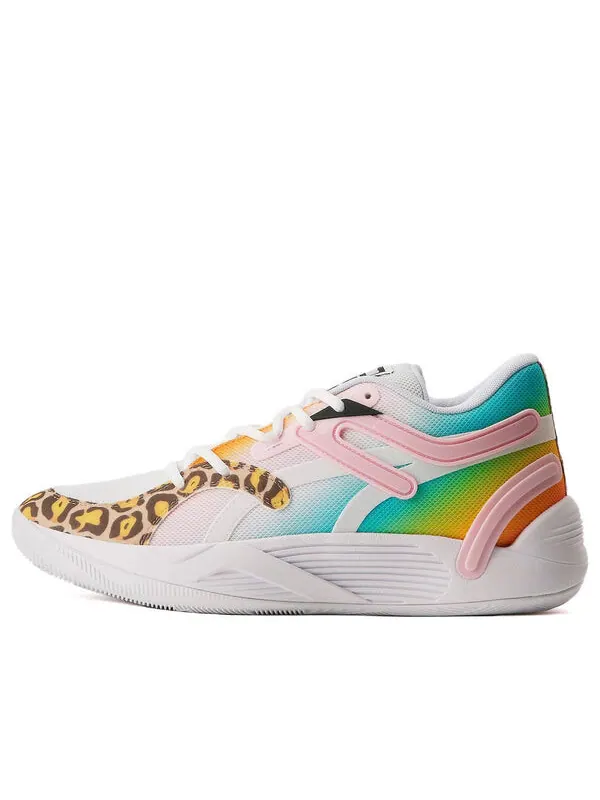 Кроссовки trc blaze court 'leopard' Puma — изображение 1 из 4, голубой/розовый