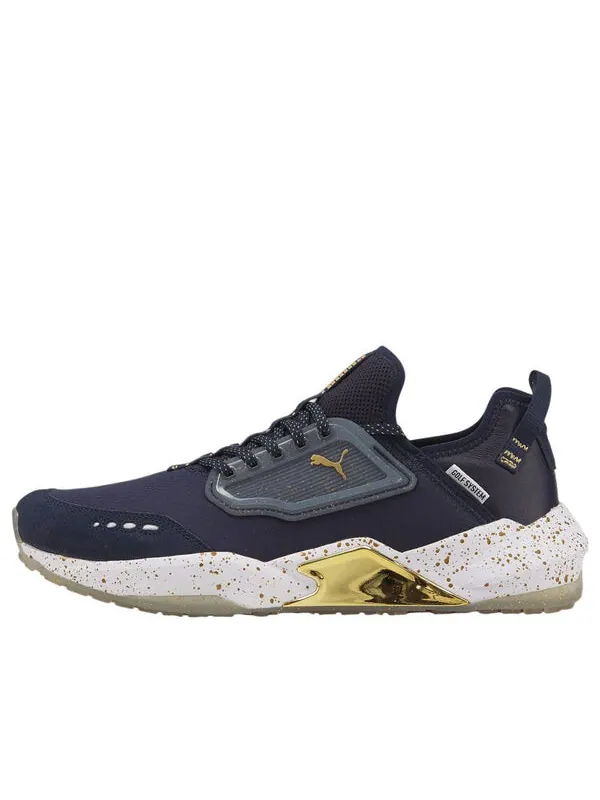 Кроссовки Puma Golf X PTC GS One Sport Spikeless 'Navy Blazer' — изображение 1 из 4, темно-синий/золотистый