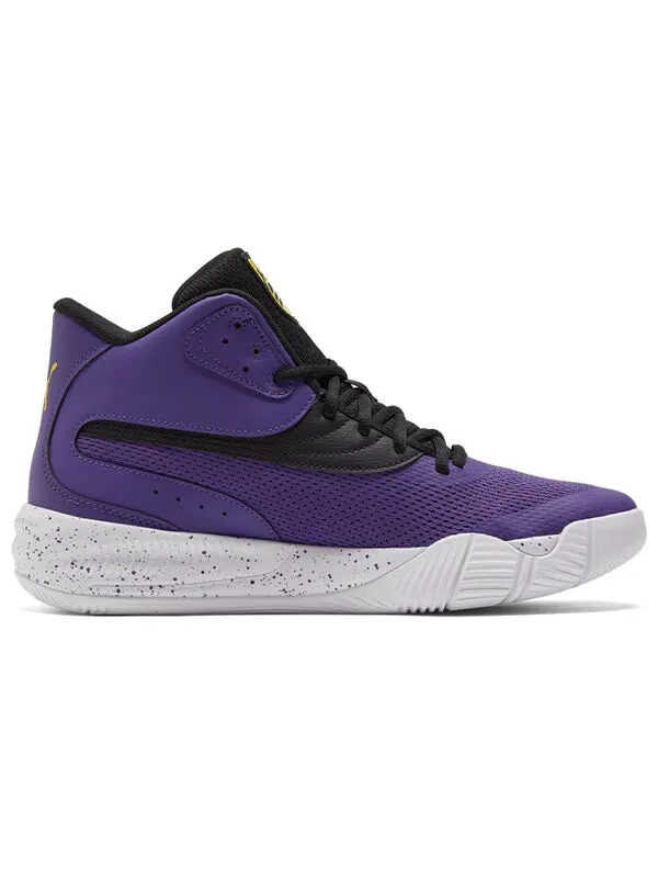 Кроссовки triple mid splatter 'prism violet spectra yellow' Puma — изображение 2 из 4, фиолетовый/желтый/белый