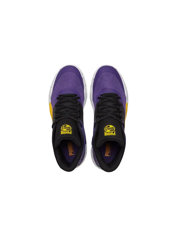 Кроссовки triple mid splatter 'prism violet spectra yellow' Puma — изображение 4 из 4, фиолетовый/желтый/белый