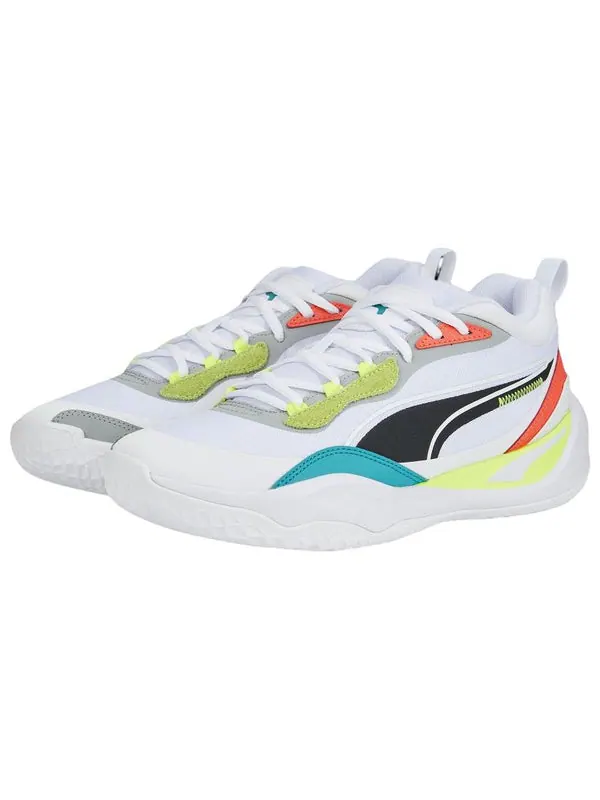 Кроссовки playmaker pro 'white fiery coral lime' Puma — изображение 3 из 4, белый