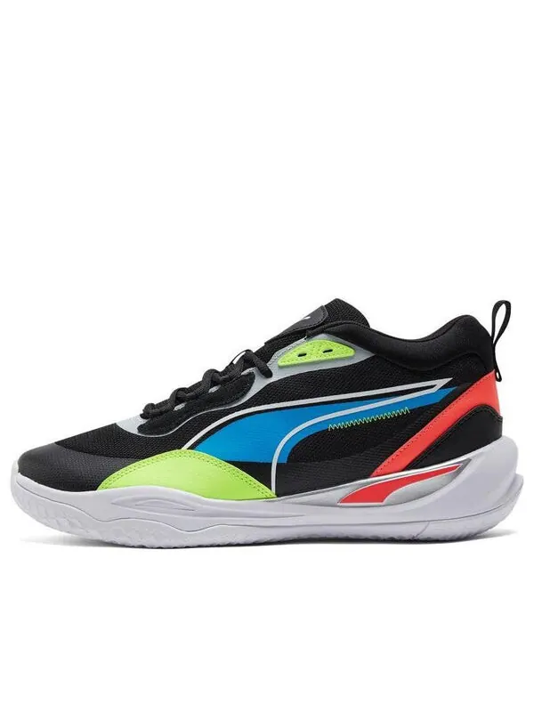 Кроссовки playmaker pro 'jet black lime squeeze' Puma — изображение 1 из 4, черный