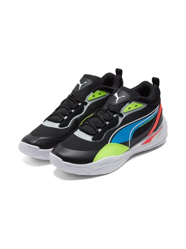 Кроссовки playmaker pro 'jet black lime squeeze' Puma — изображение 3 из 4, черный