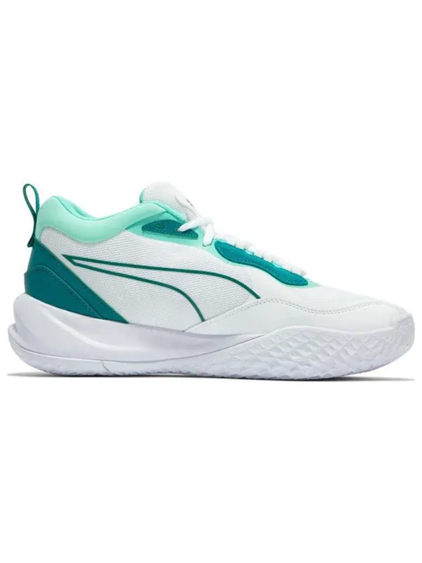 Кроссовки playmaker pro mid 'white teal' Puma — изображение 2 из 4, белый/зеленый