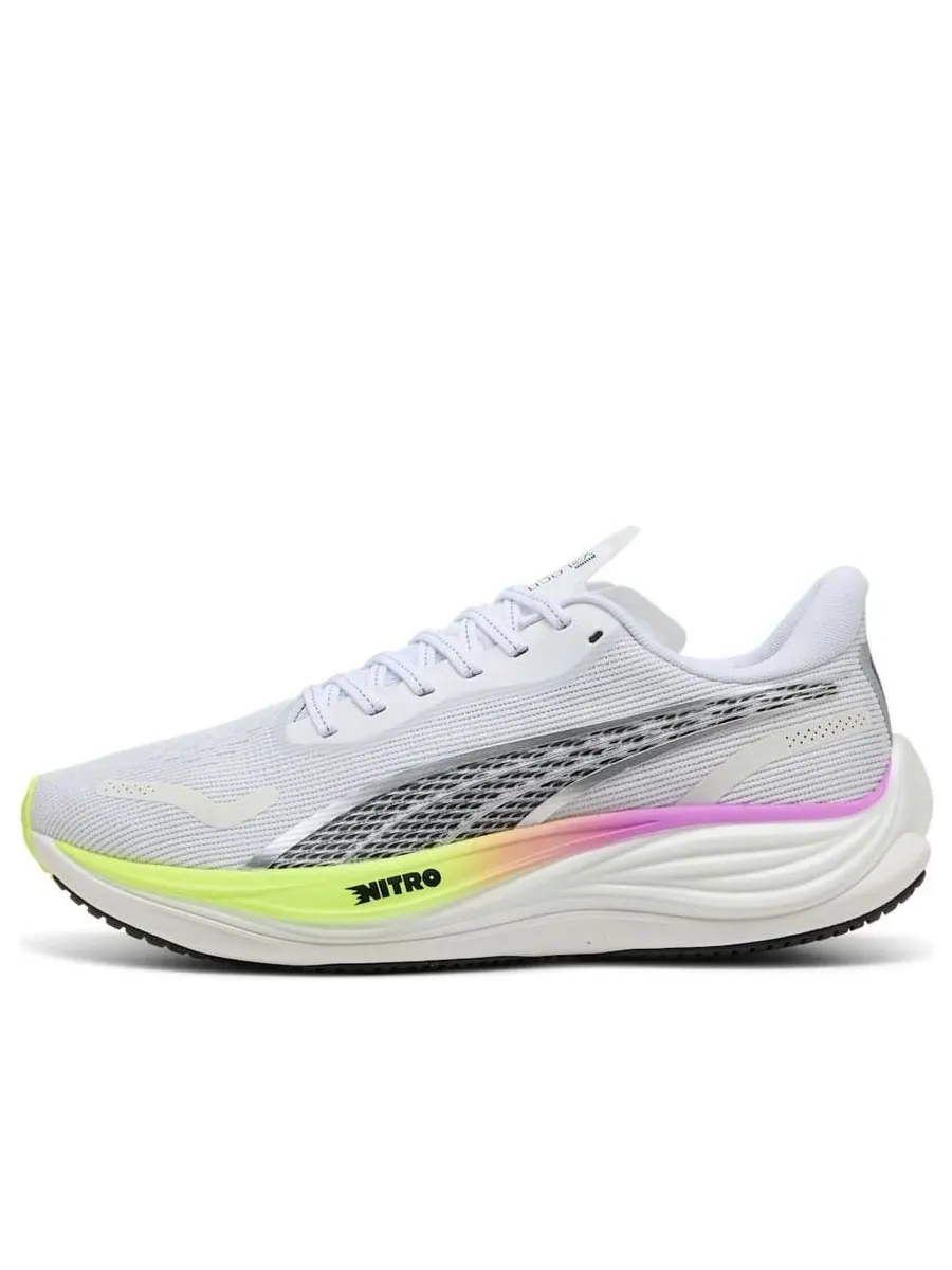 Кроссовки PUMA Velocity Nitro 3 'White Pure Magenta Yellow Alert' — изображение 1 из 6, белый