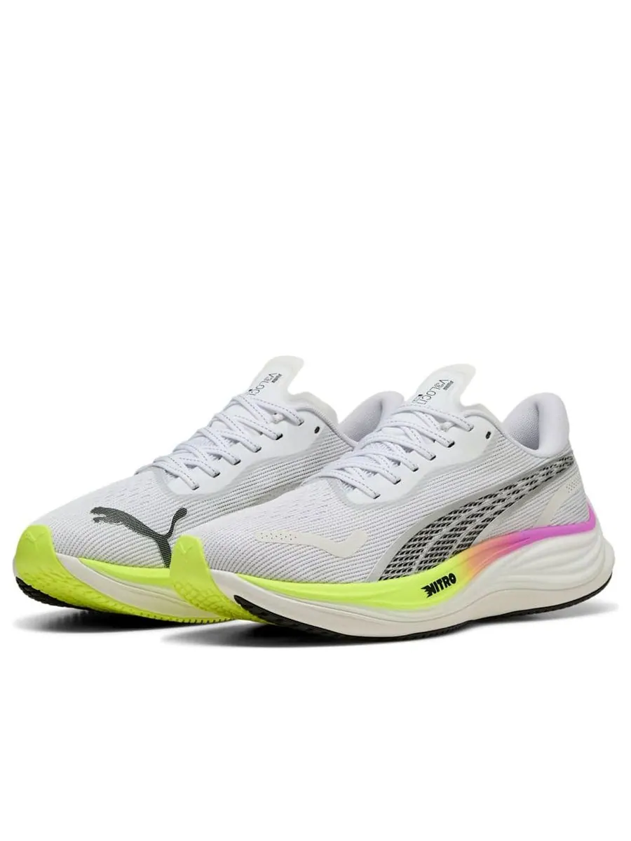 Кроссовки PUMA Velocity Nitro 3 'White Pure Magenta Yellow Alert' — изображение 3 из 6, белый
