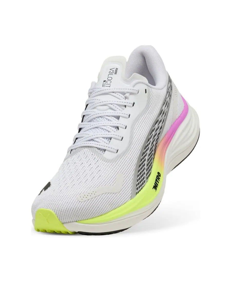 Кроссовки PUMA Velocity Nitro 3 'White Pure Magenta Yellow Alert' — изображение 5 из 6, белый