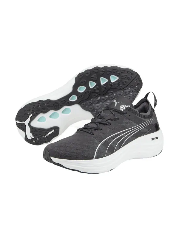 Кроссовки foreverrun nitro 'black white' Puma — изображение 3 из 4, черный/серый