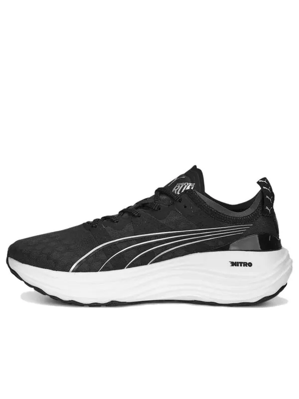 Кроссовки foreverrun nitro 'black white' Puma — изображение 1 из 4, черный/белый