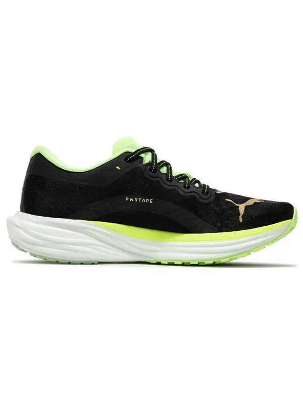 Кроссовки deviate nitro 2 run 75 'black' Puma — изображение 2 из 4, черный/зеленый