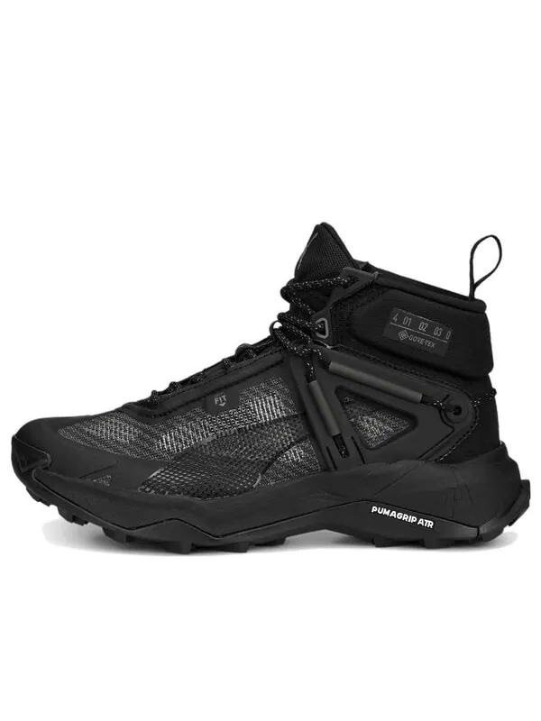 Кроссовки explore nitro mid gore-tex 'black' Puma — изображение 1 из 4, черный/темный серый