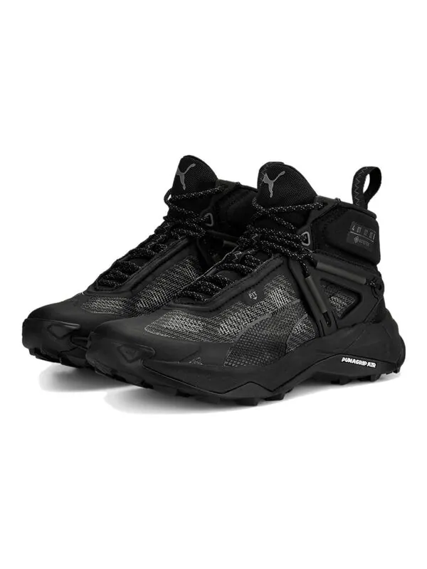 Кроссовки explore nitro mid gore-tex 'black' Puma — изображение 3 из 4, черный/темный серый