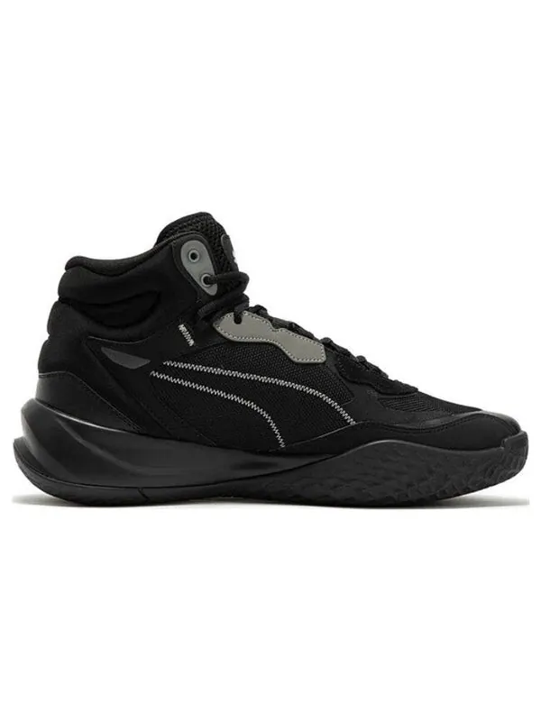 Кроссовки playmaker pro mid 'black' Puma — изображение 2 из 4, черный