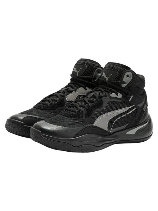 Кроссовки playmaker pro mid 'black' Puma — изображение 3 из 4, черный