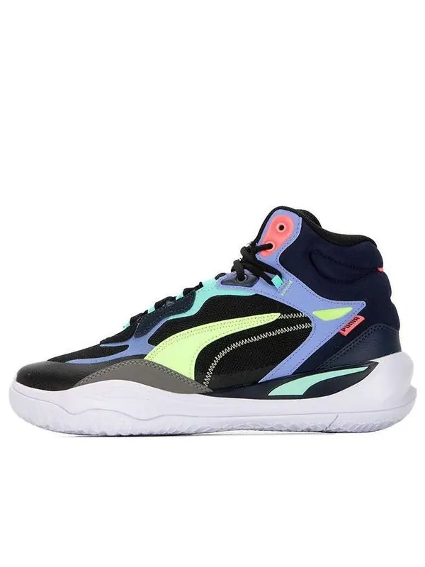 Кроссовки playmaker pro mid 'black multicolor' Puma — изображение 1 из 4, черный/мульти