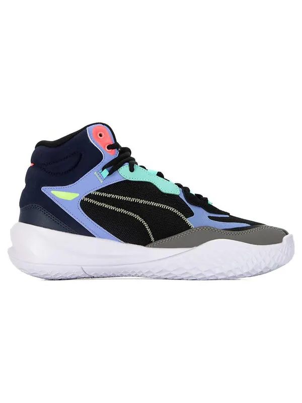 Кроссовки playmaker pro mid 'black multicolor' Puma — изображение 2 из 4, черный/мульти