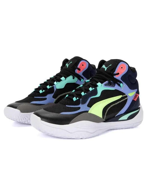 Кроссовки playmaker pro mid 'black multicolor' Puma — изображение 3 из 4, черный/мульти