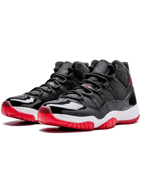 Кроссовки 11 ретро Air Jordan — изображение 3 из 4, черный/красный-белый
