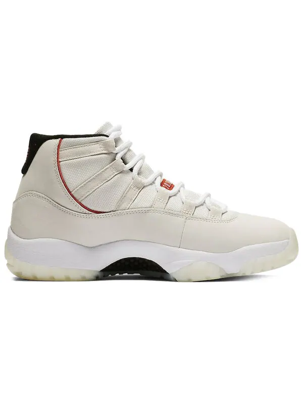 Кроссовки 11 retro 'platinum tint' Air Jordan — изображение 2 из 4, платиновый/красный