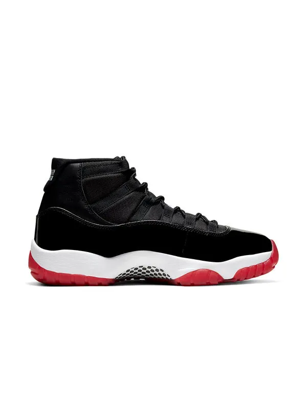 Кроссовки 11 retro 'bred' 2019 Air Jordan — изображение 2 из 4, черный/красный-белый