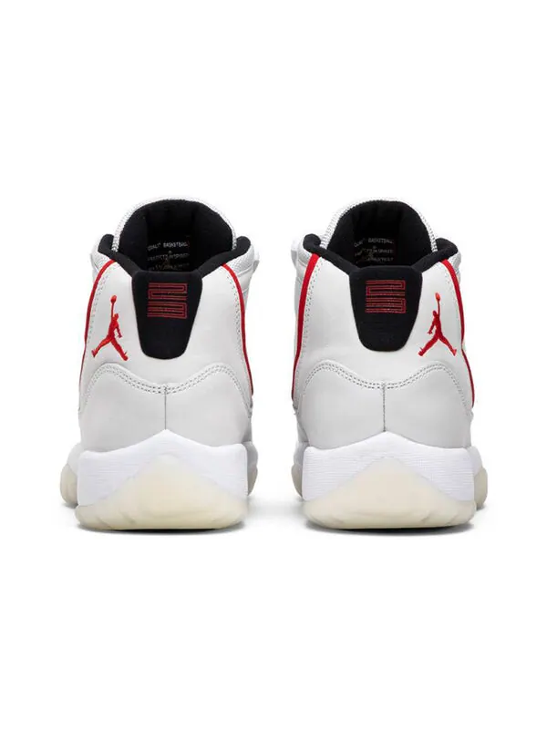 Кроссовки 11 retro 'platinum tint' Air Jordan — изображение 4 из 4, платиновый/красный