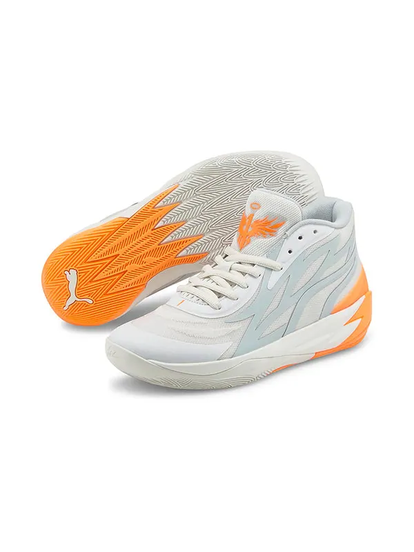 Кроссовки mb.02 lamelo ball 'gorange' Puma — изображение 3 из 4, серый/оранжевый
