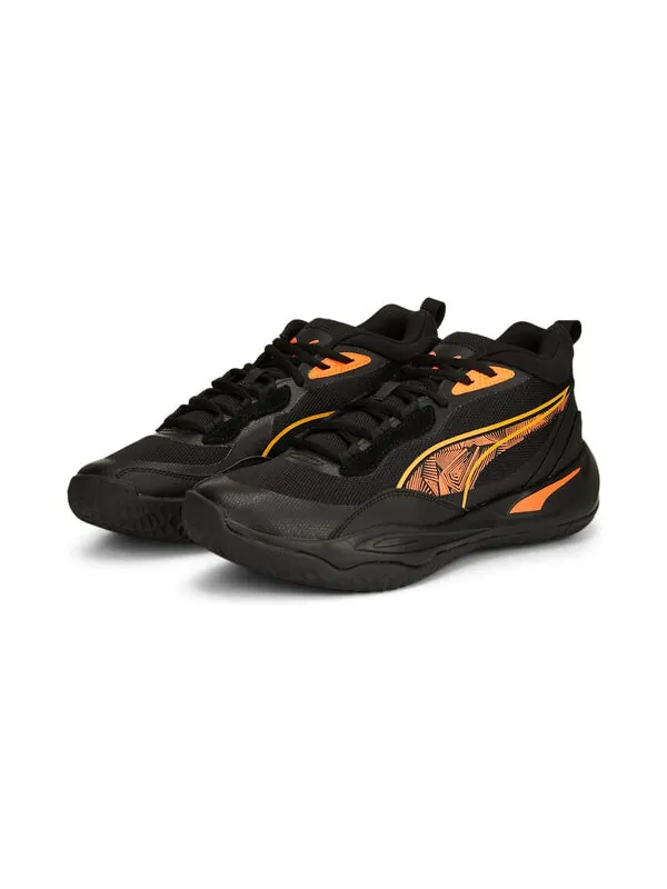 Кроссовки playmaker pro 'laser - black ultra orange' Puma — изображение 3 из 4, черный/оранжевый
