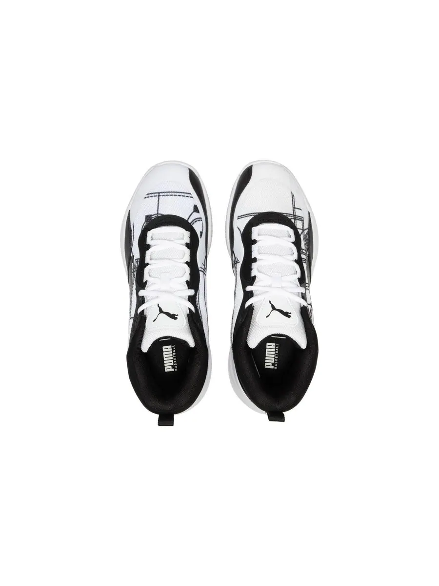 Кроссовки PUMA Playmaker Pro Courtside 'Black White' — изображение 4 из 6, белый