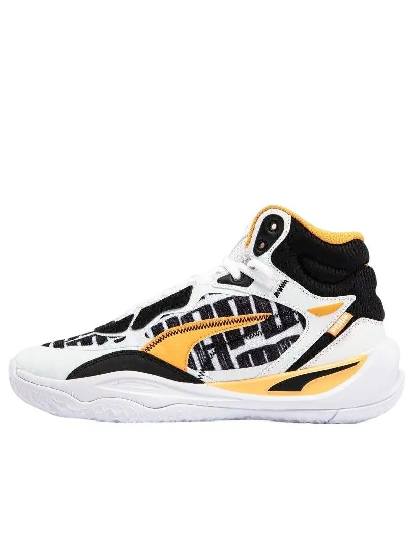 Кроссовки PUMA Playmaker Pro Mid — изображение 1 из 6, белый