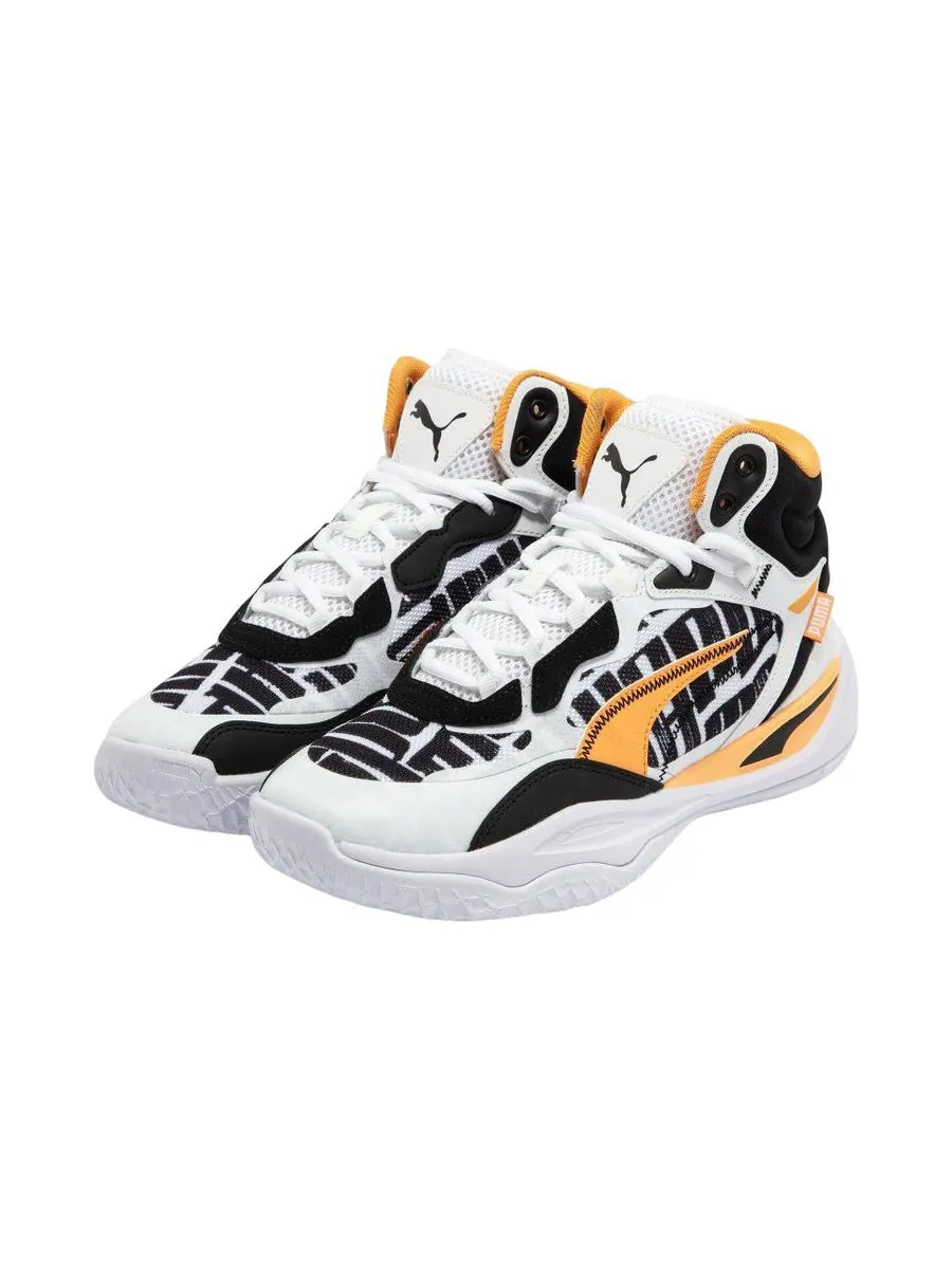 Кроссовки PUMA Playmaker Pro Mid — изображение 3 из 6, белый