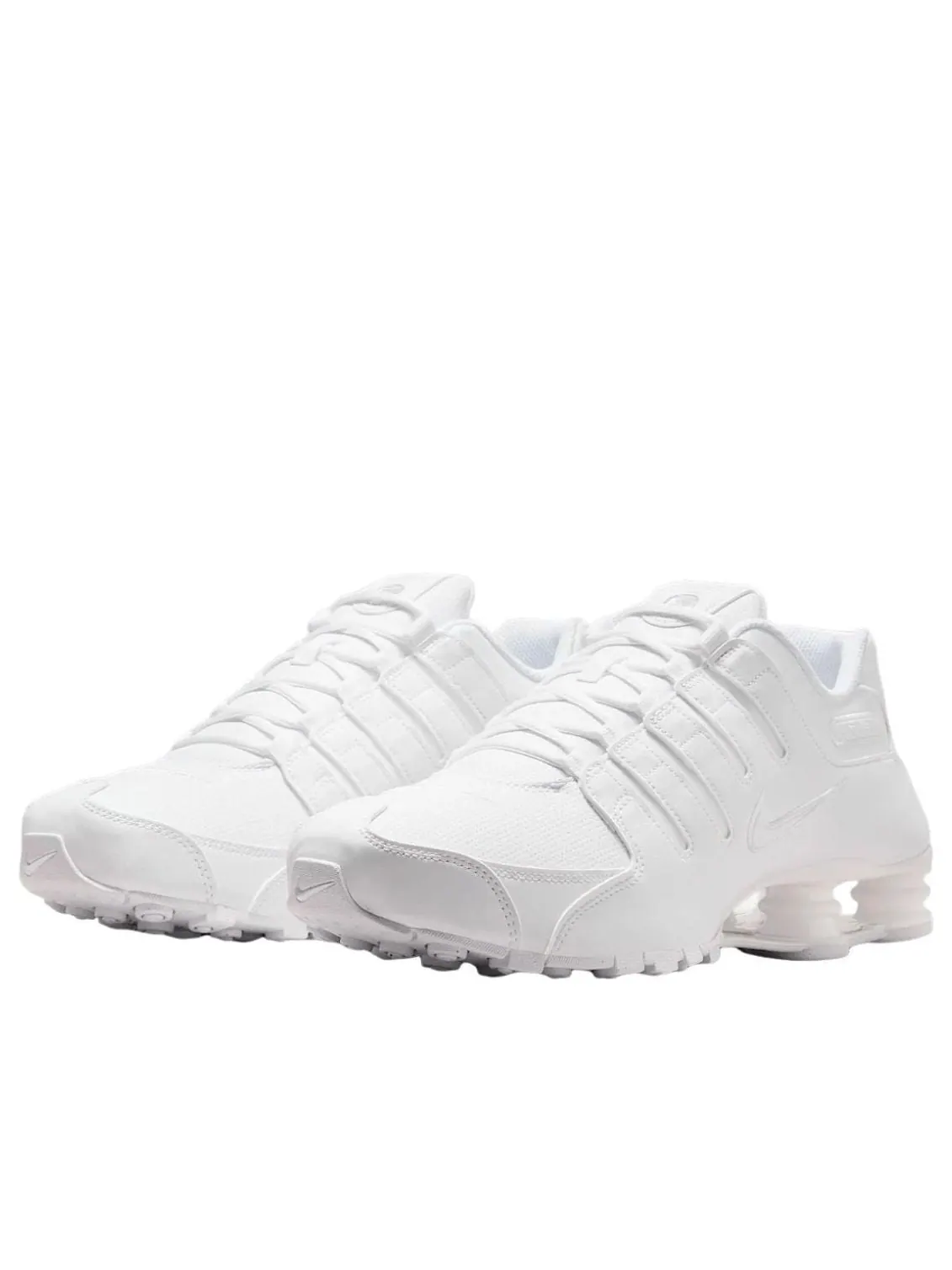 Кроссовки Nike Shox NZ 'Triple White' — изображение 2 из 5, белый