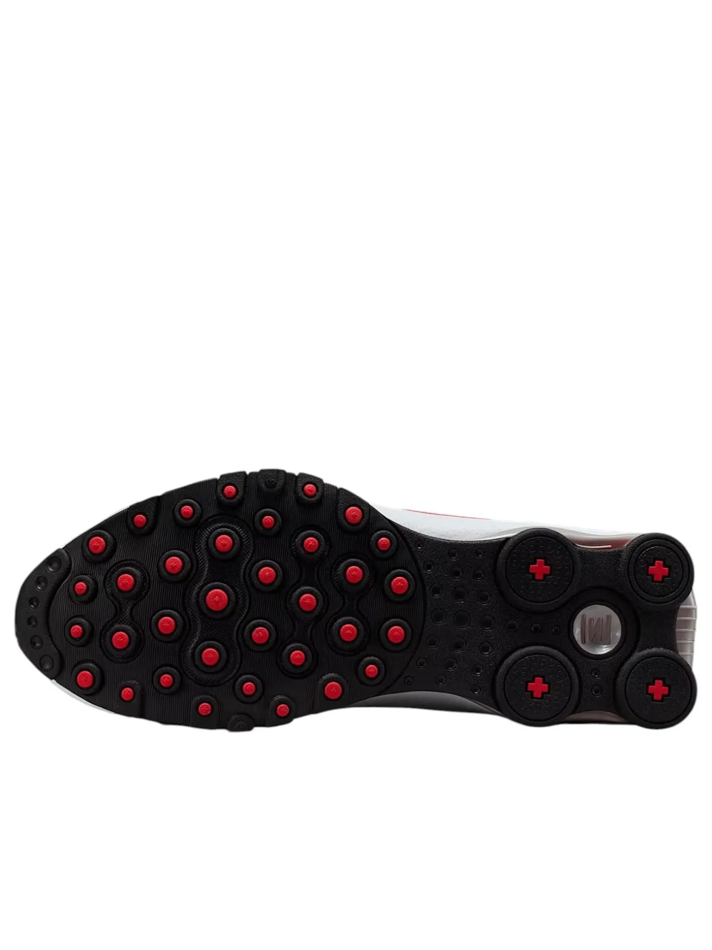 Кроссовки Nike Shox NZ 'White Sport Red Cool Grey' — изображение 5 из 6, серый