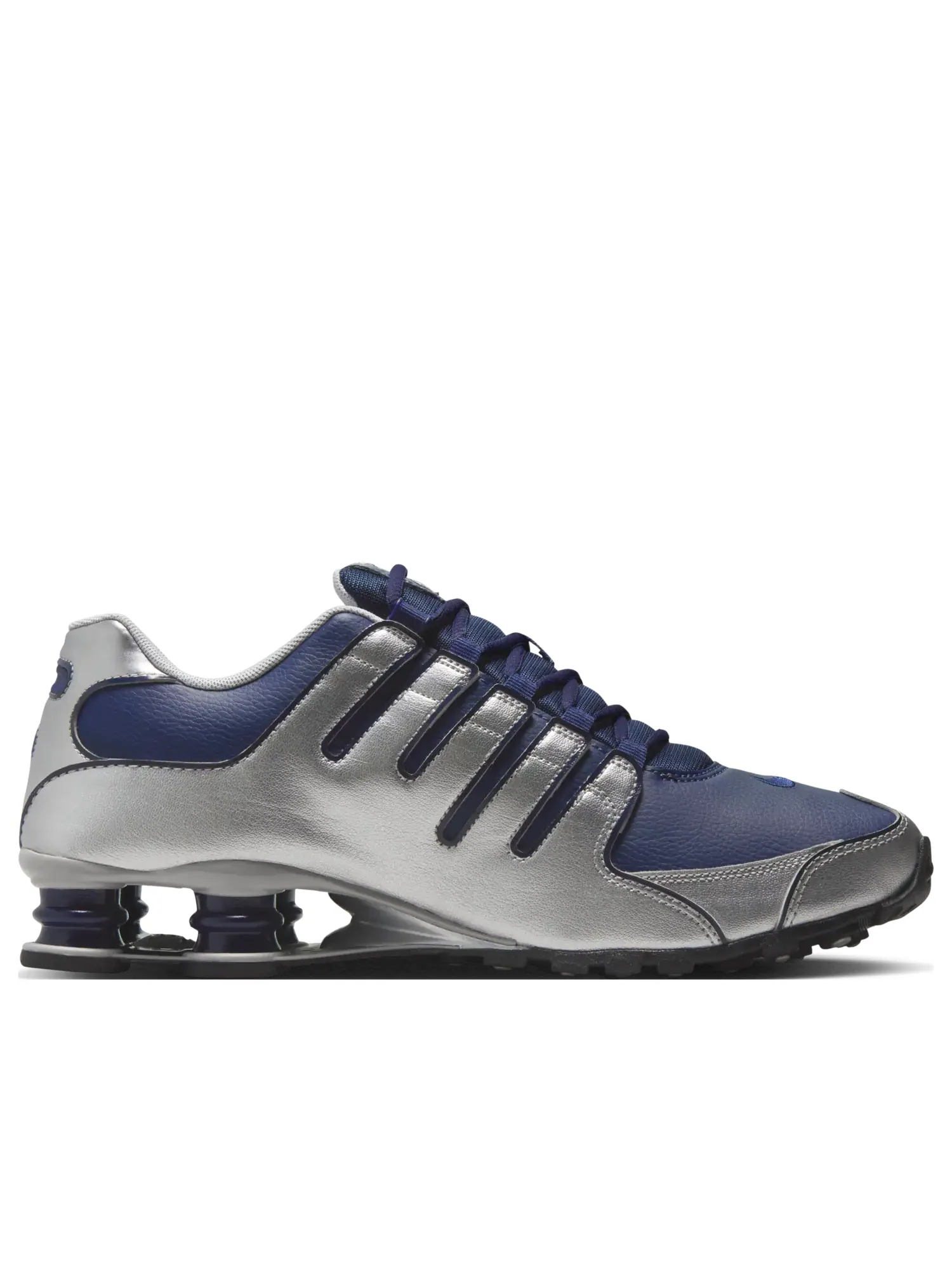 Кроссовки Nike Shox NZ 'Metallic Silver' — изображение 2 из 6, серебряный