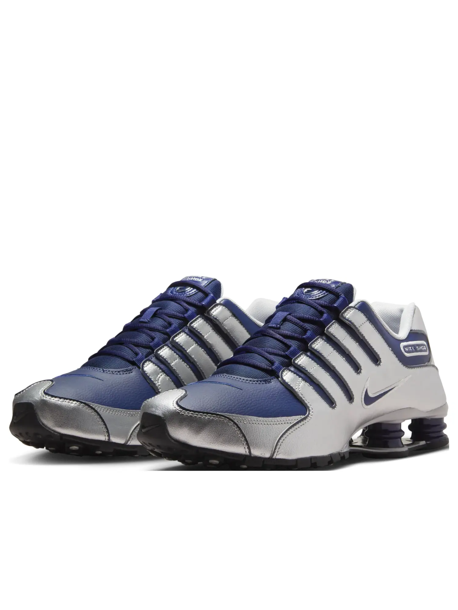 Кроссовки Nike Shox NZ 'Metallic Silver' — изображение 3 из 6, серебряный