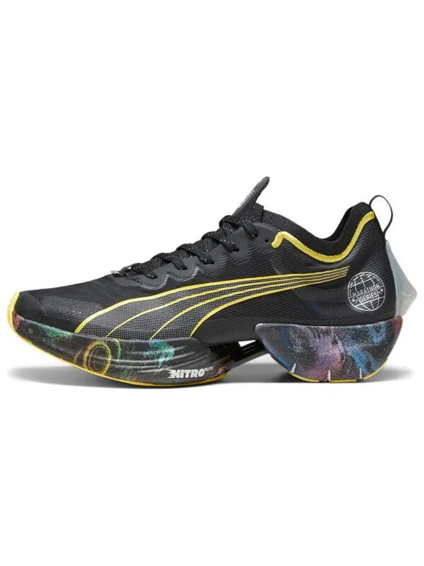 Кроссовки fast-r nitro elite 'marathon series' Puma — изображение 2 из 3, черный/желтый