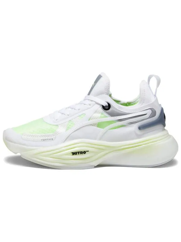 Кроссовки pwr xx nitro squared 'white speed green' Puma — изображение 2 из 4, белый/зеленый