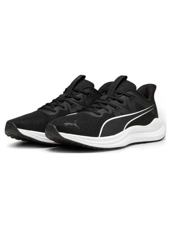 Кроссовки reflect lite 'black white' Puma — изображение 3 из 4, черный/черный/белый