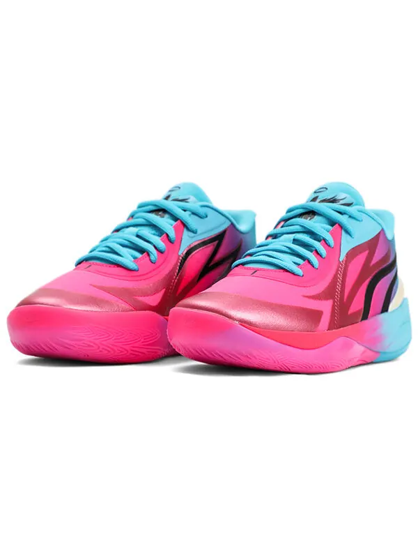 Кроссовки PUMA MB.02 LaMelo Ball 'Imbalance' — изображение 3 из 4, розовый/синий