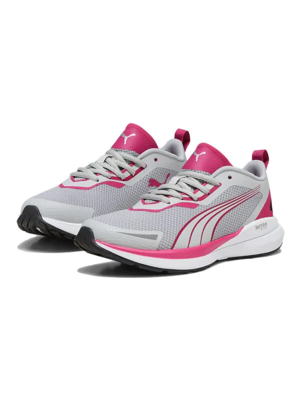 Кроссовки kruz nitro 'ash grey pinktastic' Puma — изображение 3 из 4, серый//серебристый