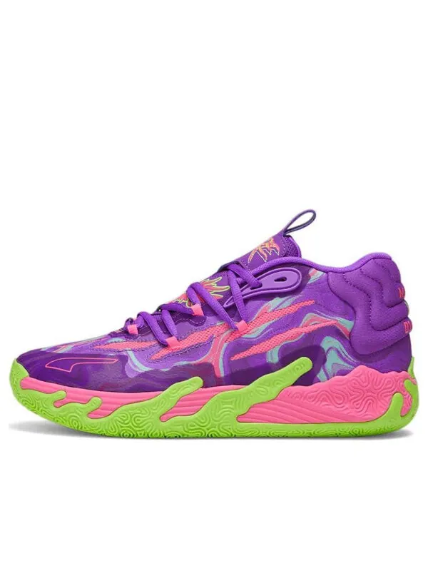 Кроссовки mb.03 'toxic' Puma — изображение 1 из 4, фиолетовый/зеленый