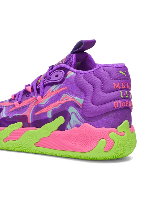 Кроссовки mb.03 'toxic' Puma — изображение 4 из 4, фиолетовый/зеленый