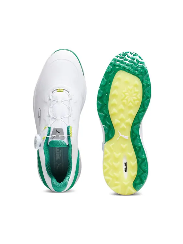 Кроссовки alphacat nitro disc golf ' white archive green yellow burst' Puma — изображение 3 из 4, белый/зеленый/желтый