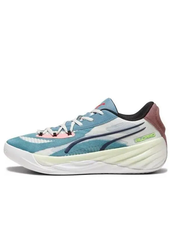 Кроссовки all-pro nitro 'bold blue dark clove' Puma — изображение 1 из 4, синий-темный-зеленый
