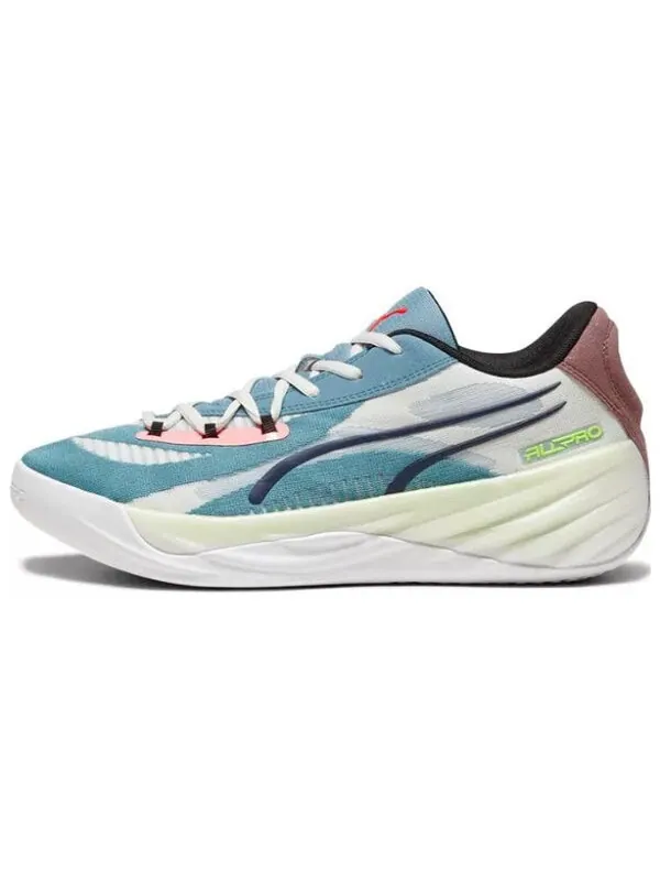 Кроссовки all-pro nitro 'bold blue dark clove' Puma — изображение 2 из 4, синий-темный-зеленый