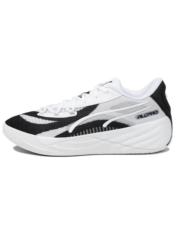 Кроссовки all-pro nitro 'white black' Puma — изображение 2 из 3, белый/черный