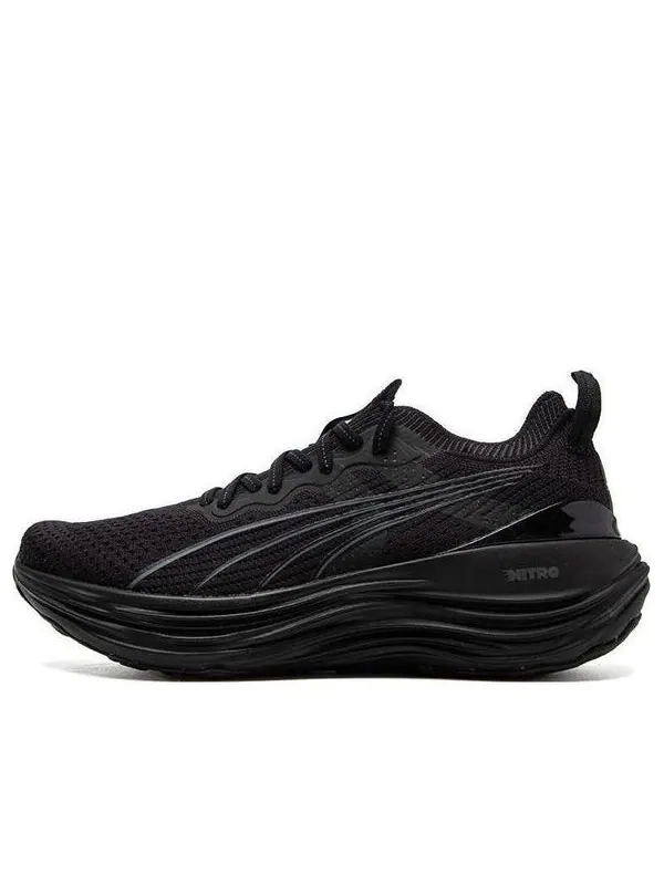 Кроссовки foreverrun nitro knit 'black' Puma — изображение 1 из 4, черный/серый