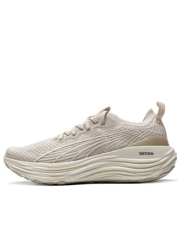 Кроссовки foreverrun nitro knit 'beige' Puma — изображение 1 из 4, бежевый/белый