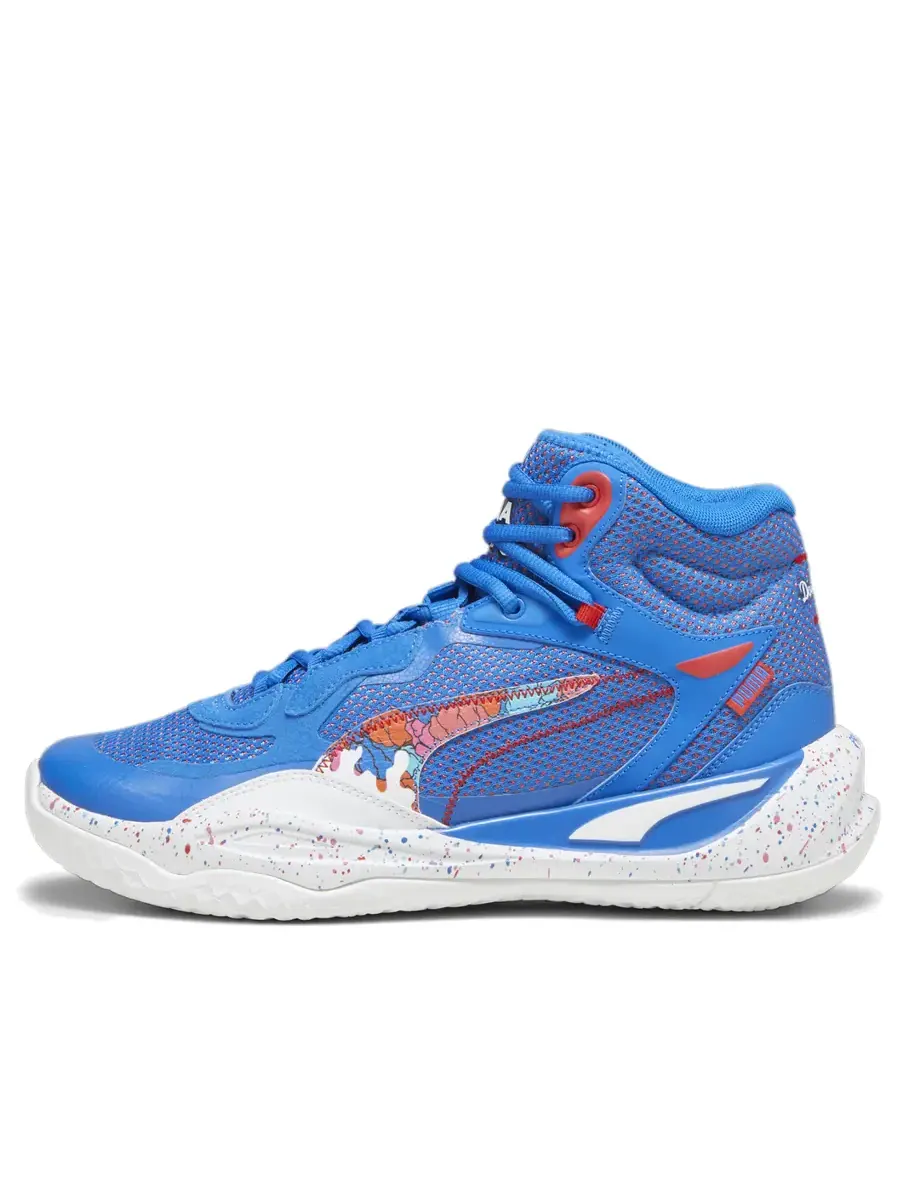 Кроссовки PUMA Playmaker Pro Mid Dylan 'Bluemazing Red' — изображение 1 из 1, синий