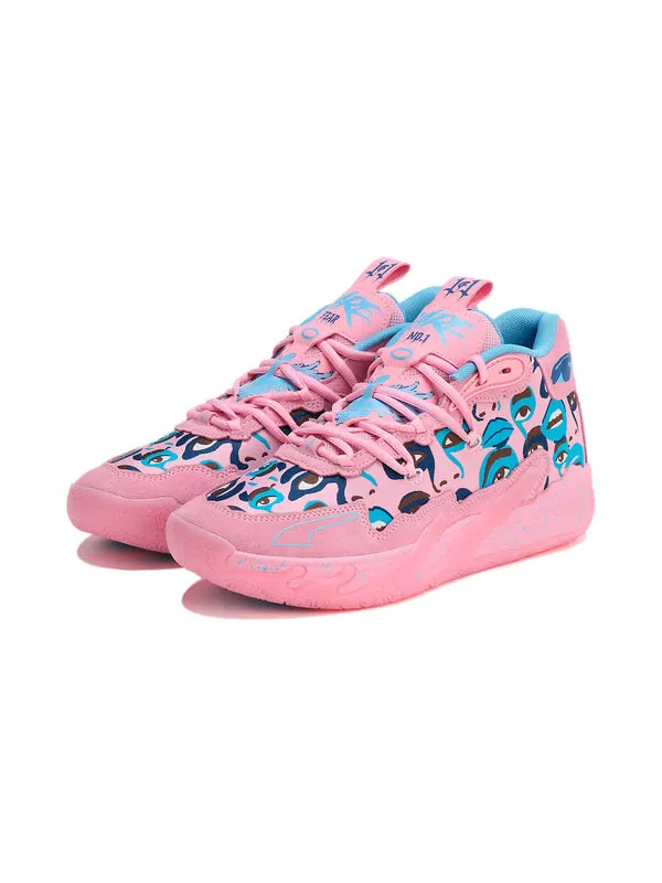 Кроссовки x kid super mb.03 'pink lilac team light blue' Puma — изображение 2 из 4, розовый/светлый синий
