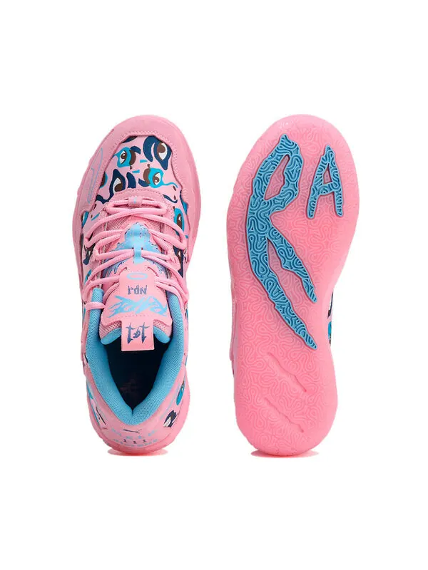 Кроссовки x kid super mb.03 'pink lilac team light blue' Puma — изображение 3 из 4, розовый/светлый синий